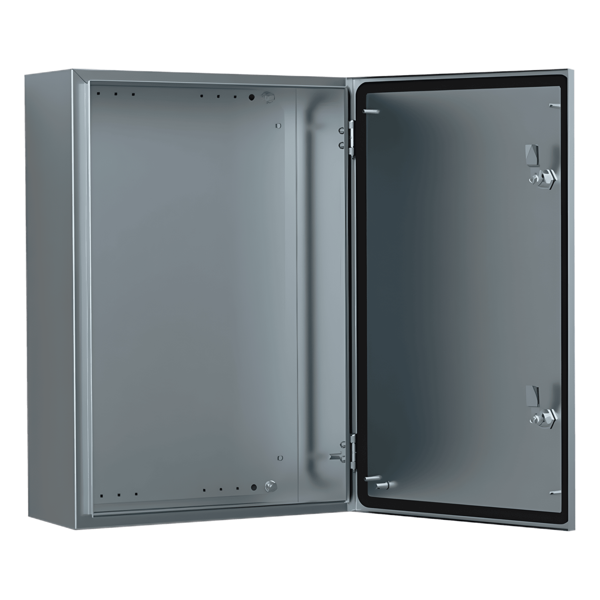 Gabinete de Acero Inoxidable 304L ASR IP66 400x300x150 mm (15.7 x 11.8 x 5.9 in) / 2 Cerraduras / Montaje Placa 2 mm ASR0403015