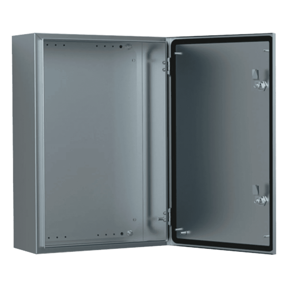 Gabinete de Acero Inoxidable 304L ASR IP66 / 500x500x210 mm (19.7x19.7x8.3 in) / 1 Cerradura / Montaje Placa 2 mm ASR0505021