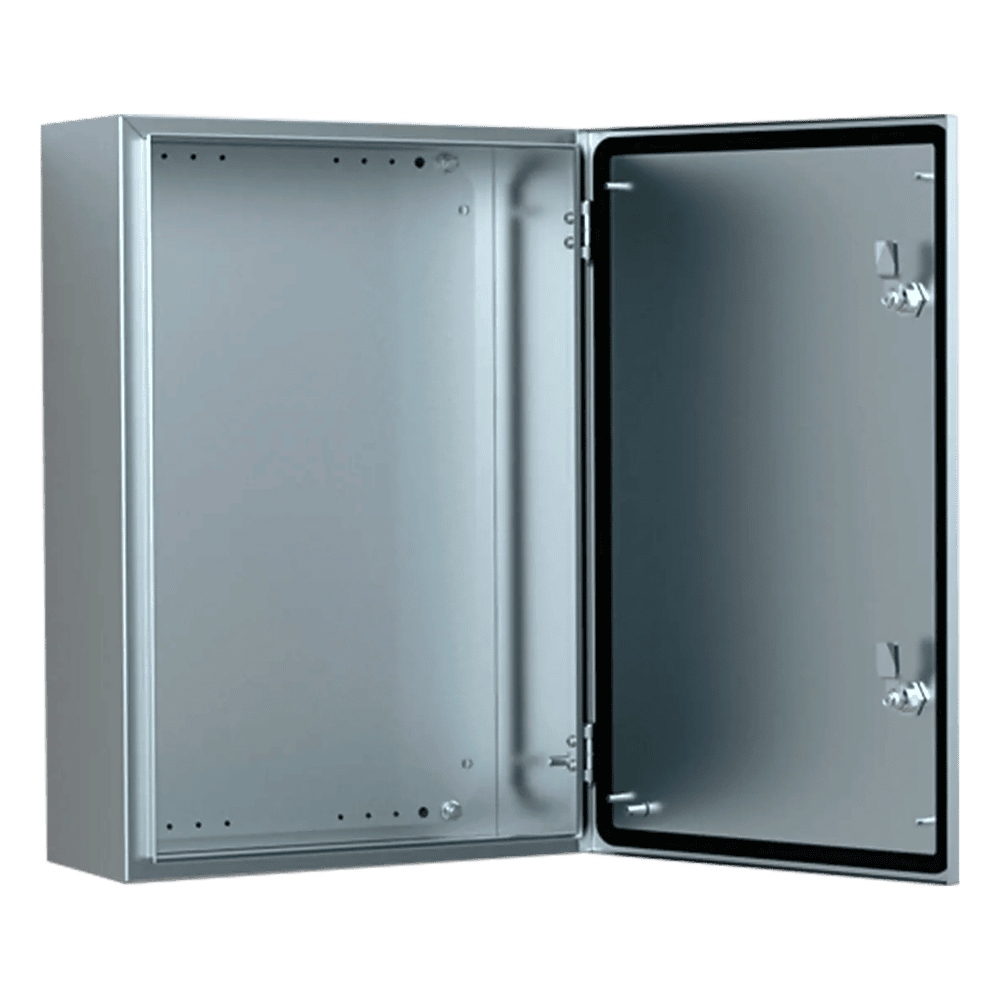 Gabinete de Acero Inoxidable 304L ASR IP66 / 600x400x210 mm (23.6x15.7x8.3 in) / 2 Cerraduras / Montaje Placa 2 mm ASR0604021