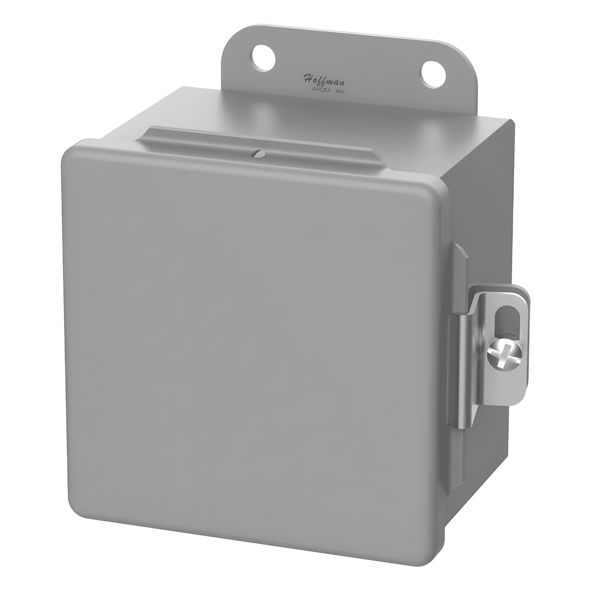 Gabinete de Bisagra Continua CH / NEMA Tipo 12 / 6 x 4 x 3 in (152 x 102 x 76 mm) / Acero Dulce / Gris / Abrazaderas Atornilladas / Montaje en Pared A604CH