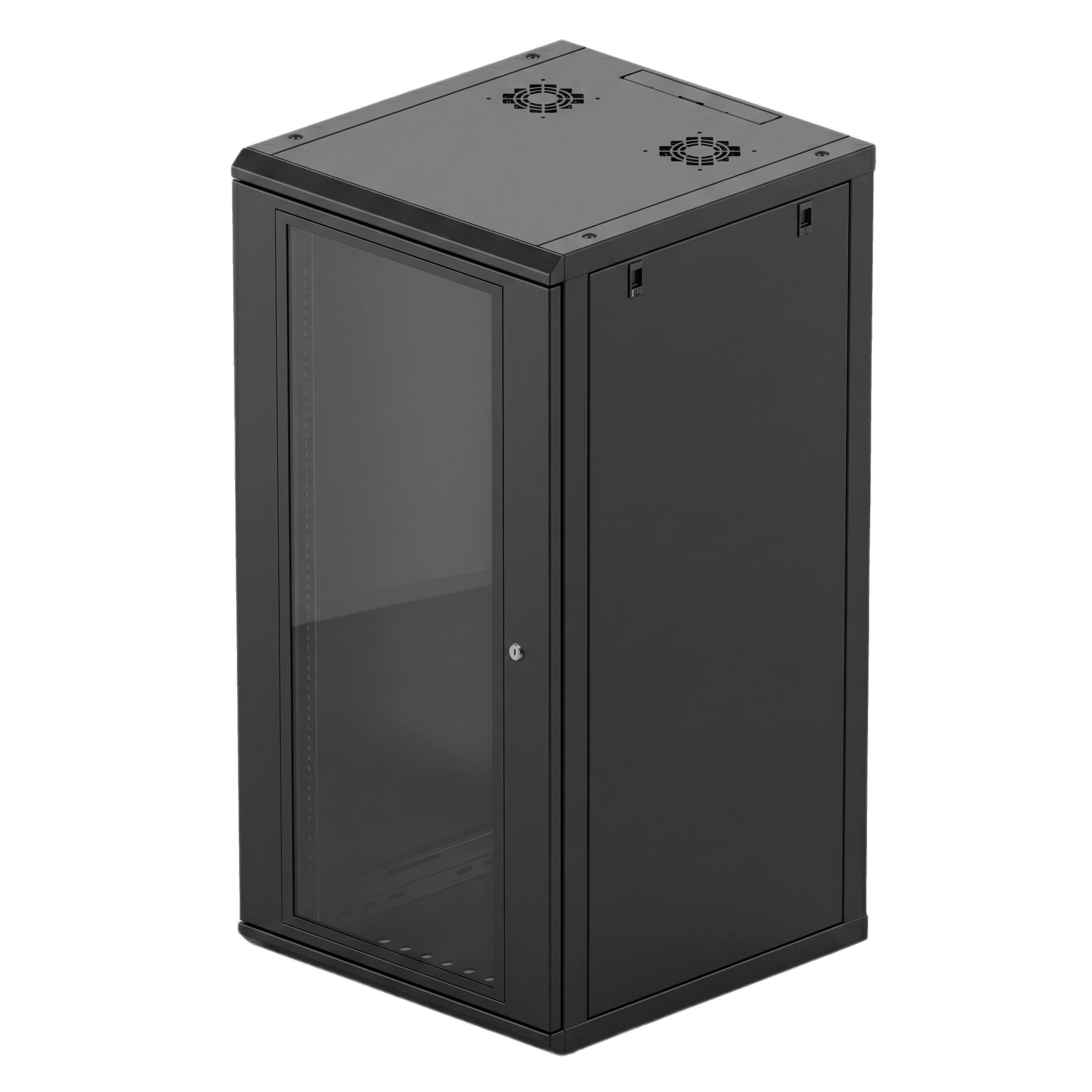 Gabinete de Pared 24U de 635 mm de Profundidad, Rack de 19 in en Acero Reforzado: Compacto y Resistente para Soluciones Profesionales SR-19-24-GN3G