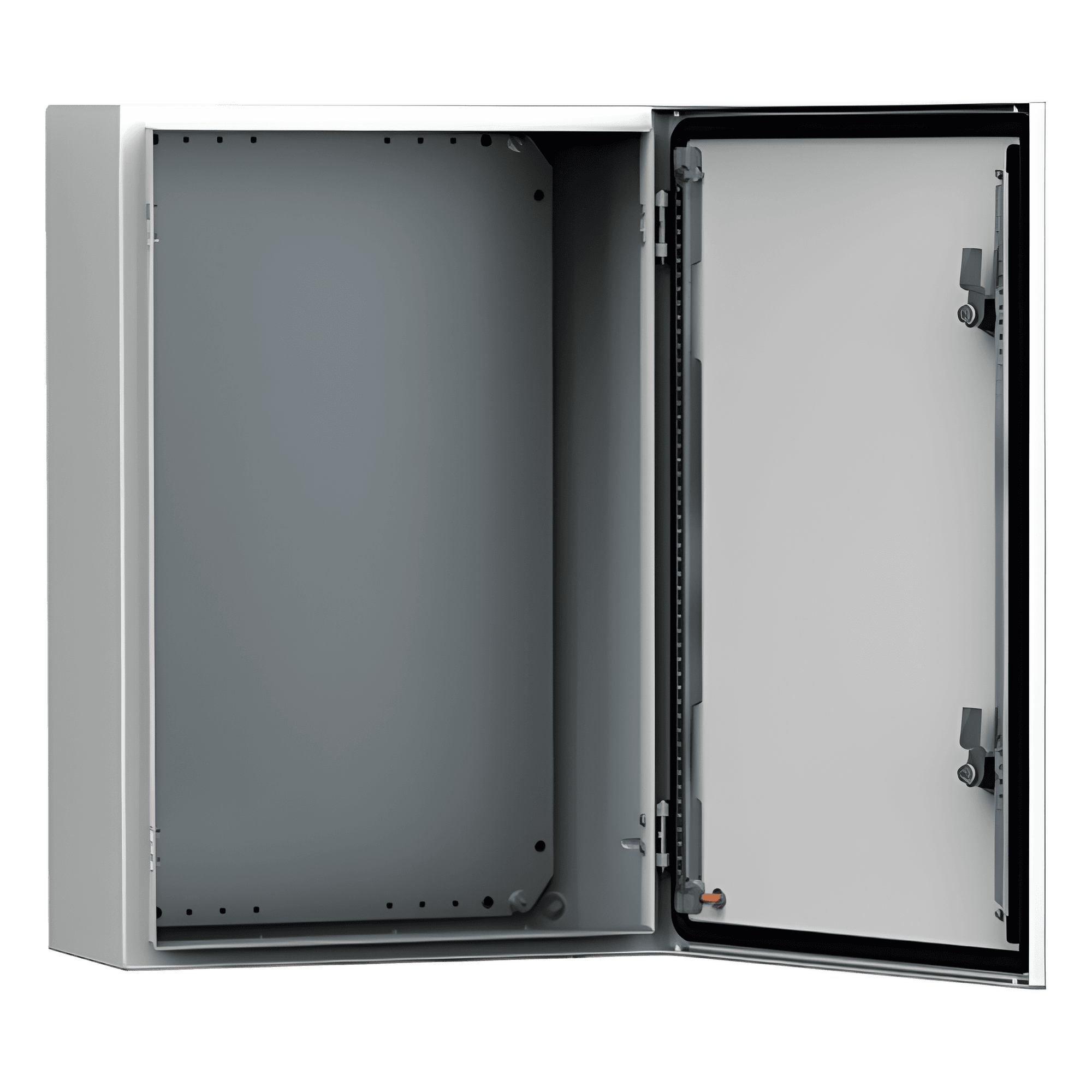 Gabinete de Uso Exterior MAS 250 x 200 x 155 mm (9.84 x 7.87 x 6.10 in) / NEMA 4/12/13 / IP66 / IK10 / Acero Dulce 1.5 mm / Platina de Montaje Incluida / Color Gris Claro MAS0252015R5