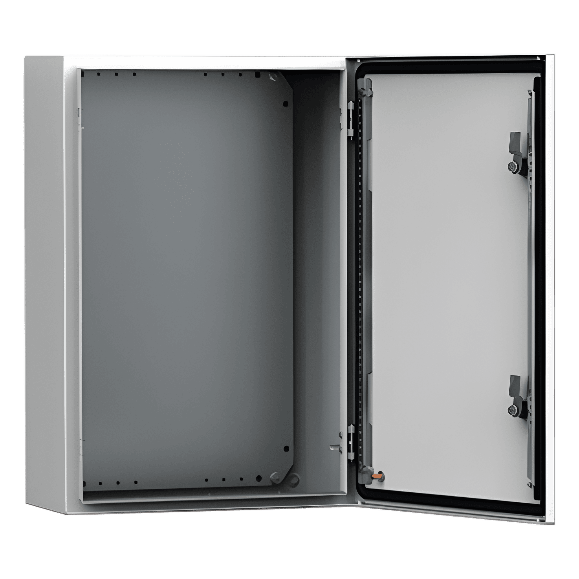 Gabinete de Uso Exterior MAS 600 x 400 x 210 mm (23.62 x 15.75 x 8.27 in) / NEMA 4/12/13 / IP66 / IK10 / Acero Dulce 1.5 mm / Platina de Montaje Incluida / Color Gris Claro MAS0604021R5