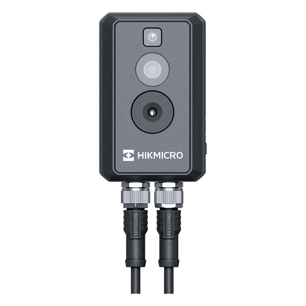 (HIKMICRO) Cubo IP Bi-Espectral / Térmica (256 X 192 / 3.6 mm) + Óptica (4 MP / 1.4 mm) / Rango: -20°C a 550°C / ±2°C Margen / PoE / IP67 / Ideal para Sites o Lugares Pequeños HM-TD3028T-3/Q(B)