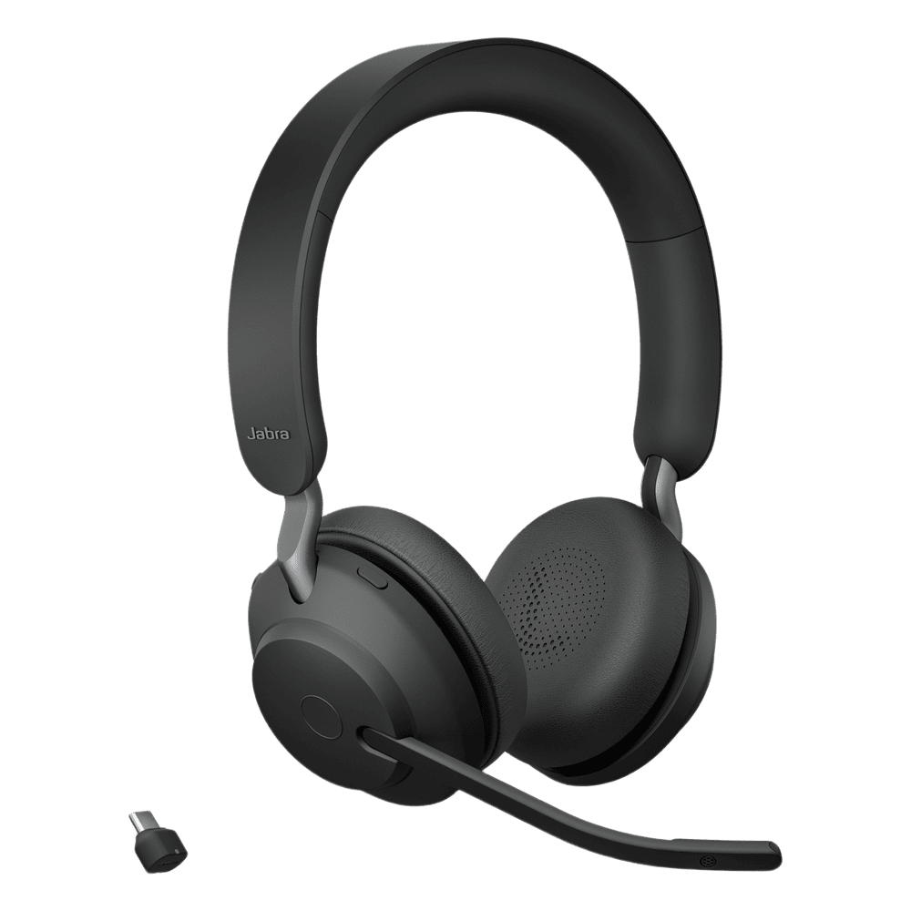 Jabra Evolve2 65, Auricular Stereo Versión MS / Dongle USB-C Link 380c / Cancelación de Ruido (26599-999-899) EVOLVE2-65-STEREO-MSBK-C