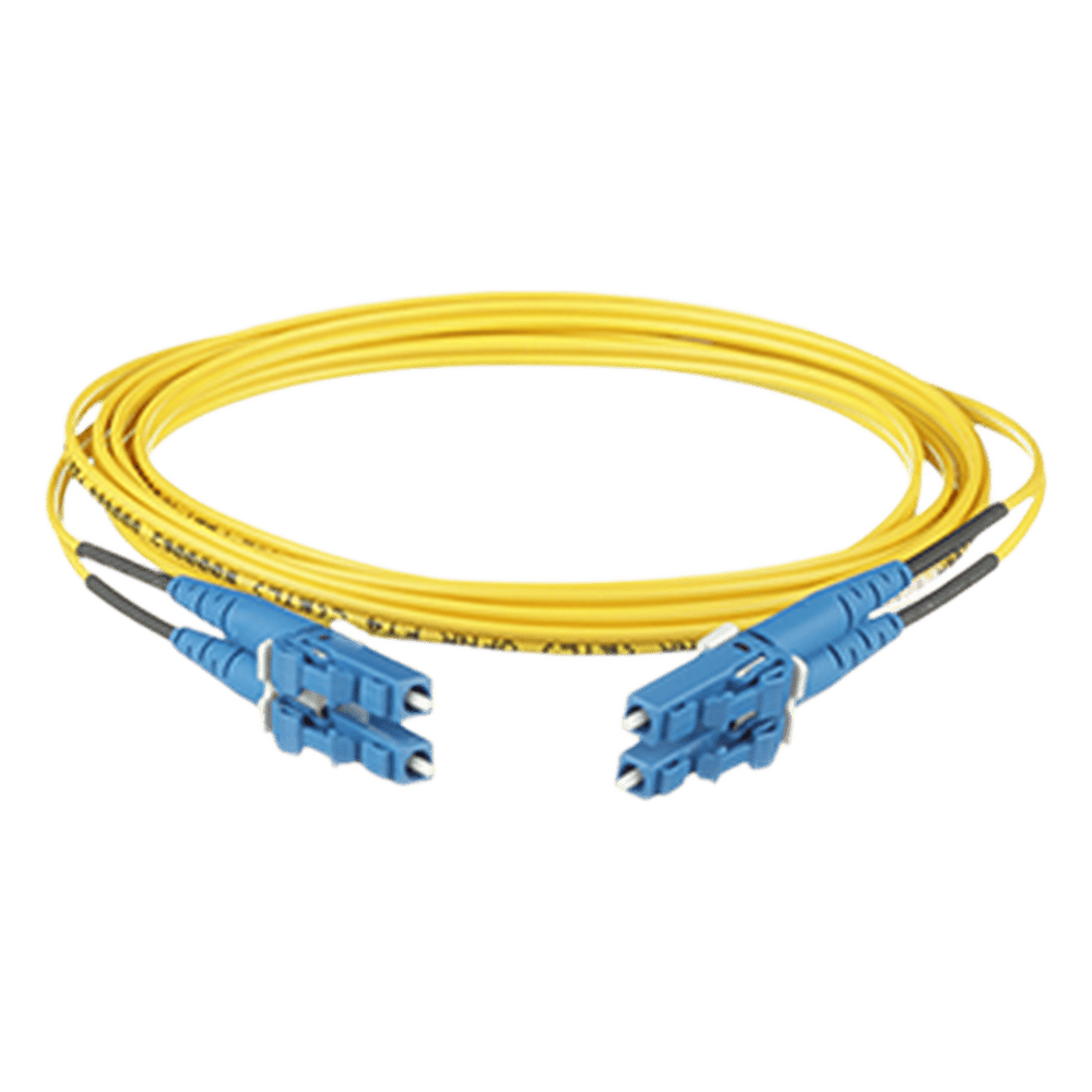 Jumper de Fibra Optica Monomodo 9/125 OS2, LC-LC Duplex, OFNR (Riser), Color Amarillo, 13 Metros (42.65 Pies) F92ERLNLNSNM013