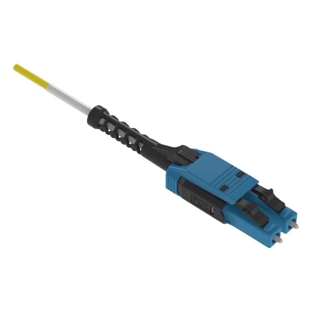 Jumper de Fibra Óptica Monomodo 9/125 OS2, LC-LC Uniboot Duplex, OFNP (Plenum), Color Amarillo, 2 Metros F92RPU1U1ONM002