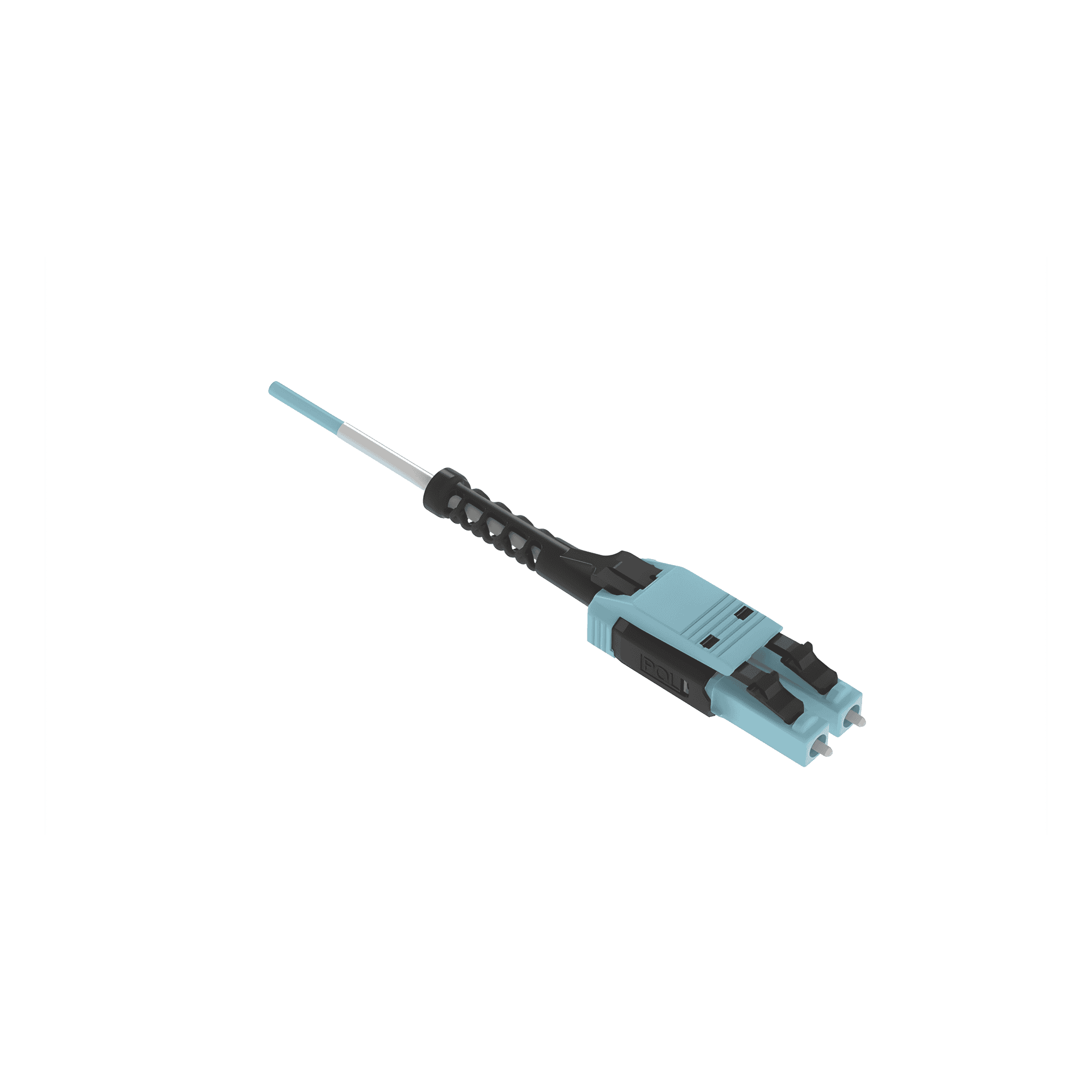 Jumper de Fibra Óptica Multimodo 50/125 OM4, LC-LC Uniboot Duplex, LSZH, Color Aqua, 3 Metros (9.84 Pies) FZ2RLU1U1ONM003