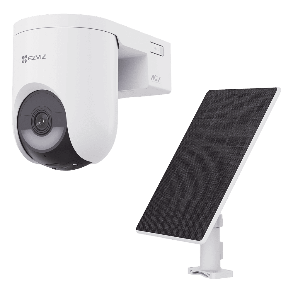Kit Cámara PT 4G y Wi-Fi / 2K+ (4Megapixel)  / IA Detección Humano-Vehiculo / Color Nocturno / Batería 5200 mAh / IP65 / Incluye  Panel Solar 5W IP65 CSHB8C/SP/4G/W