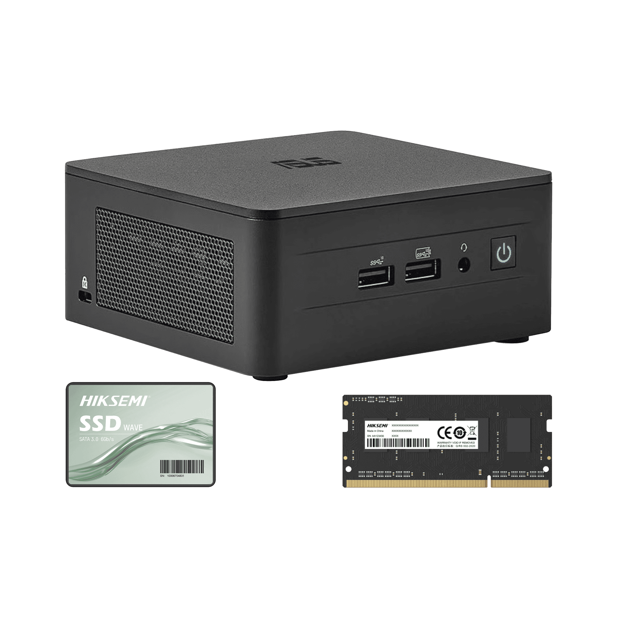 Kit / Mini PC NUC Barebone / Core I7 /bluetooth / Incluye memoria 16GB / Incluye 512 SSD / No incluye sistema operativo NUCASI713I16G512G