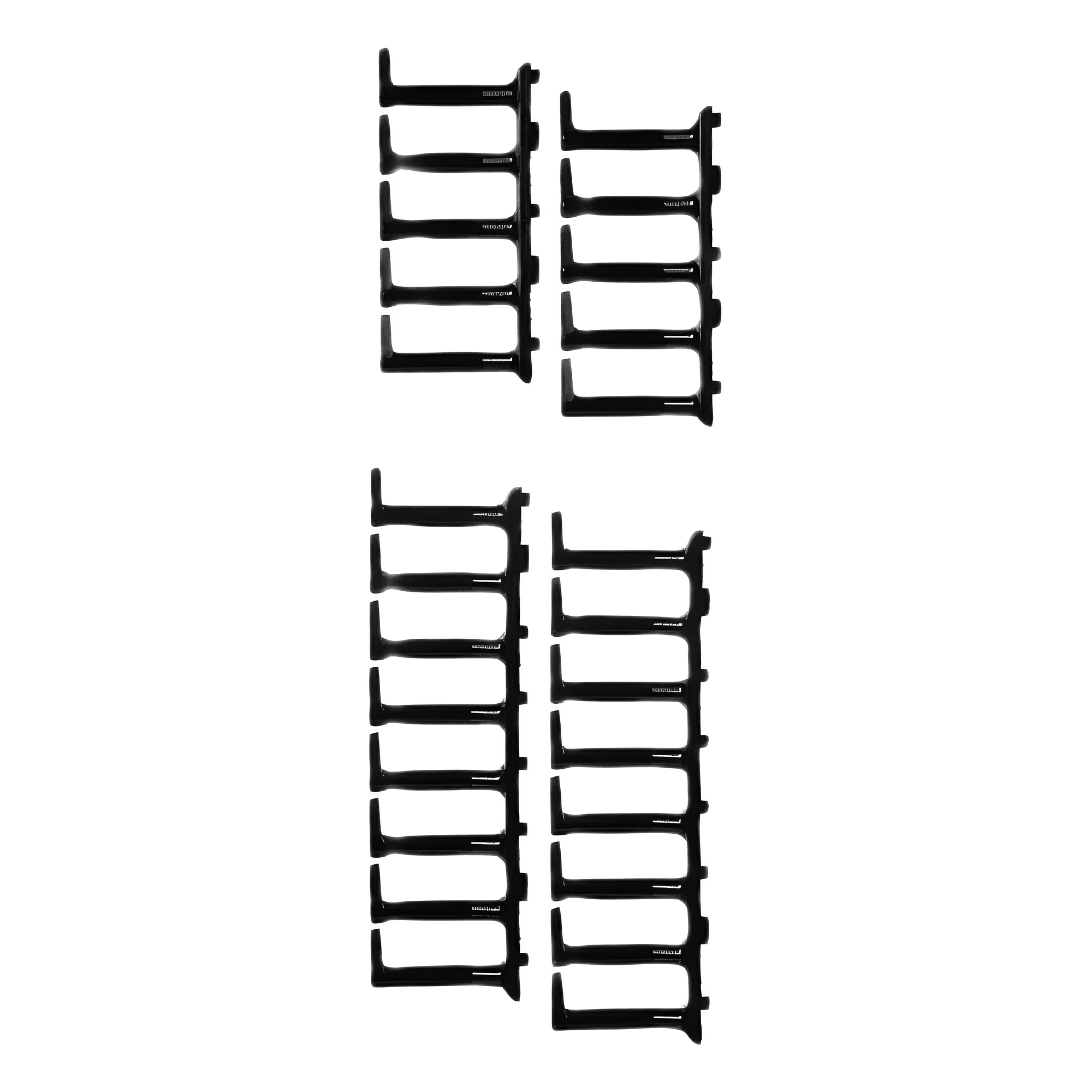 Kit de Dedos Para Administración de Cables en Gabinetes FlexFusion™ Light, de 48 UR, Dedos de 100 mm de Longitud, Color Negro XGL-FMS48B
