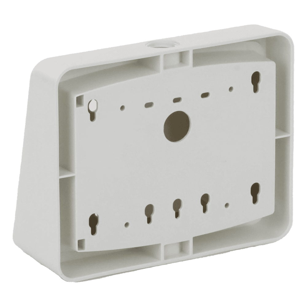 Kit de caja de montaje en superficie color blanco con cuña de visualización angulada de 15 grados para anunciador remoto ANNSB80KITW