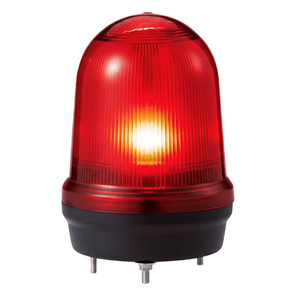 LED con patrones fijo/intermitente, estroboscópico y simulación rotatorio, Color Rojo de 110-220 VCA MFL125-110220-R