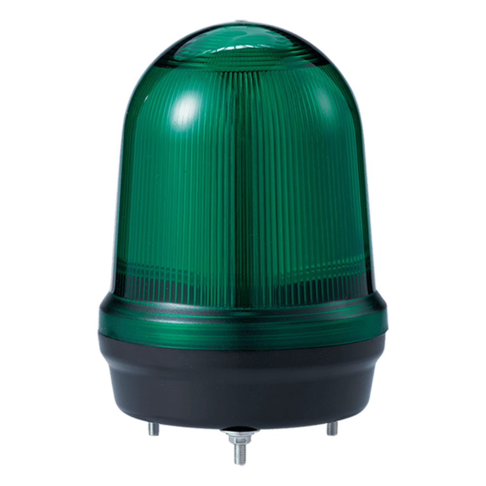 LED con patrones fijo/intermitente, estroboscópico y simulación rotatorio, Color Verde de 110-220 VCA MFL125-110220-G