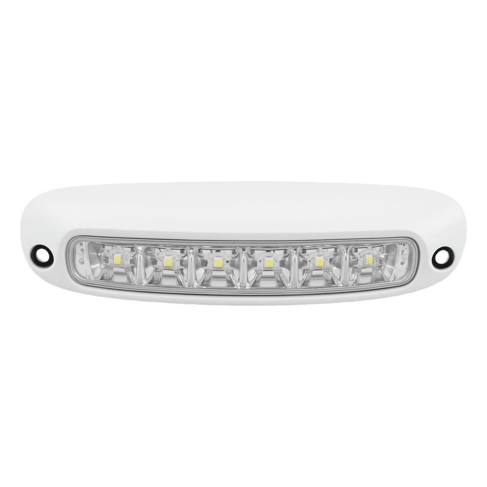 Luz Auxiliar de Escena de 6 LED, Blanco, Lente Transparente, Bisel Blanco SPW13-W