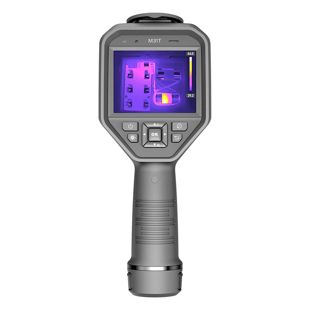 M31T - Cámara Termográfica Portátil Dual / Super IR 768 x 576 / Lente Óptico (8 Megapixel) / WiFi / IP54 / Ranura MicroSD hasta 64 Gb  / Hasta 4 Horas de Funcionamiento Continuo HM-TP23A-7QF/W-M31T