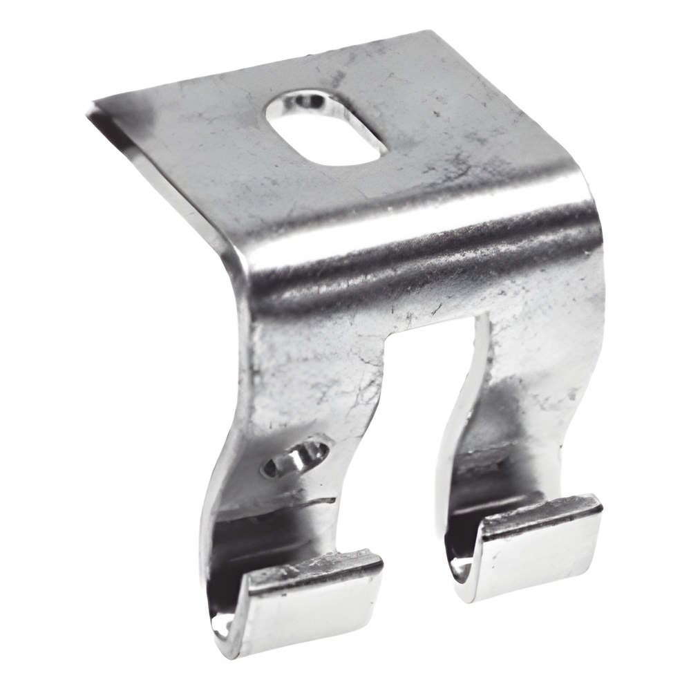 Grapa de Suspensión para Charola Tipo Malla / Acero al Carbón Calibre 12 (2.7 mm) / Anchos 50 mm a 300 mm (2 in a 11.8 in) / Múltiples Acabados: EZ, BM, GAC, EP, I304L, I316L / Certificación NOM-001-SEDE-2012, CFE 57100 / Norma MG-51-105BM