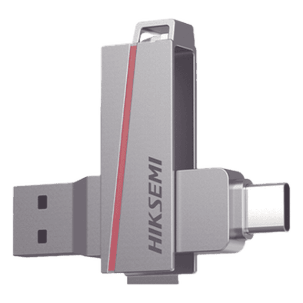 Memoria USB Dual de 16GB / USB-C y USB-A / Transferencia de Alta Velocidad / Metálica / Compatible con Dispositivos Móviles, Windows, Mac y Linux HS-USB-E307C/16G