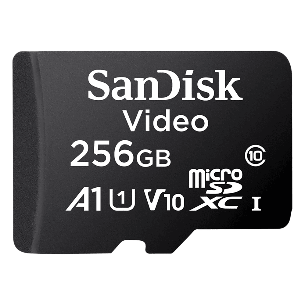 Memoria microSD SanDisk 256GB / Alta Resistencia / Videovigilancia / Clase 10 SDSDQAS5-256G-BP