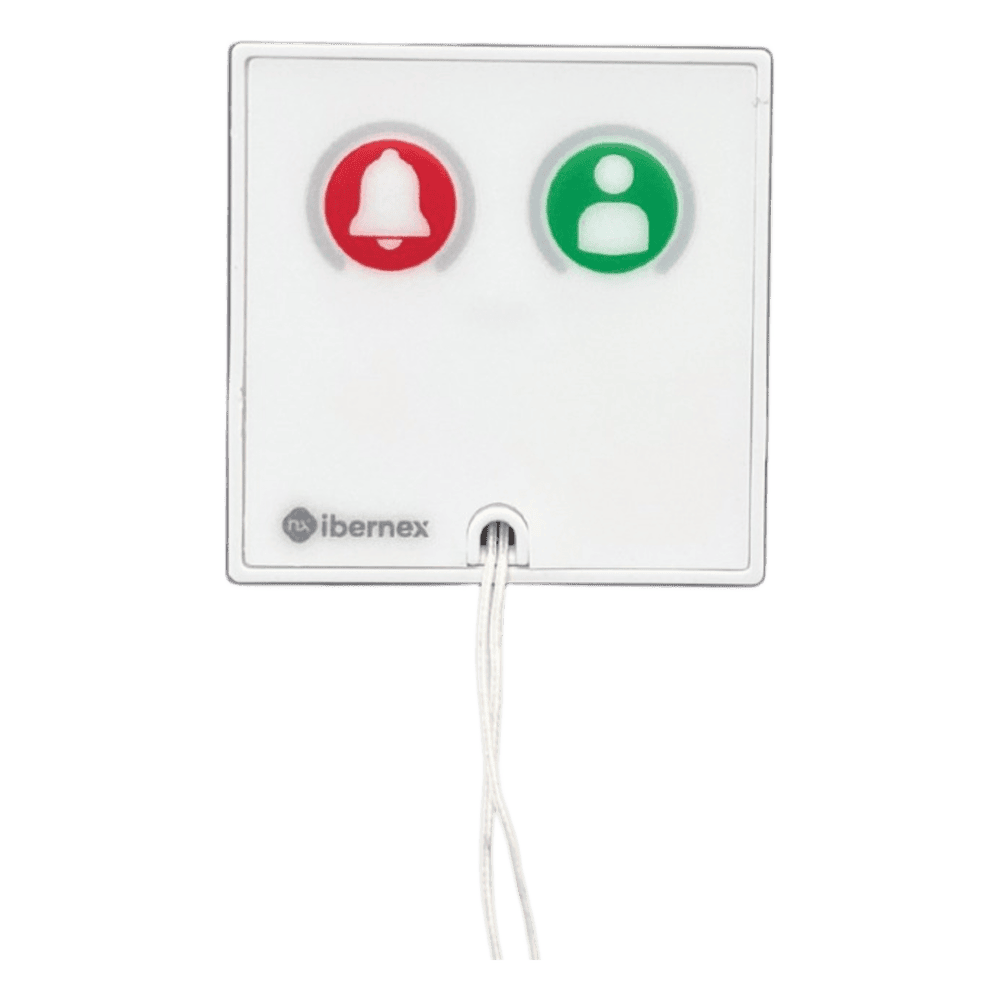 Módulo Asistencial para Hospital de Empotrar IP67 / Material ABS Antimicrobiano / Botón Cancelación / Indicador Luminoso de Alarma y Presencia / RS485 / Compatible Cajas Europeas y Americanas NX0067/CA