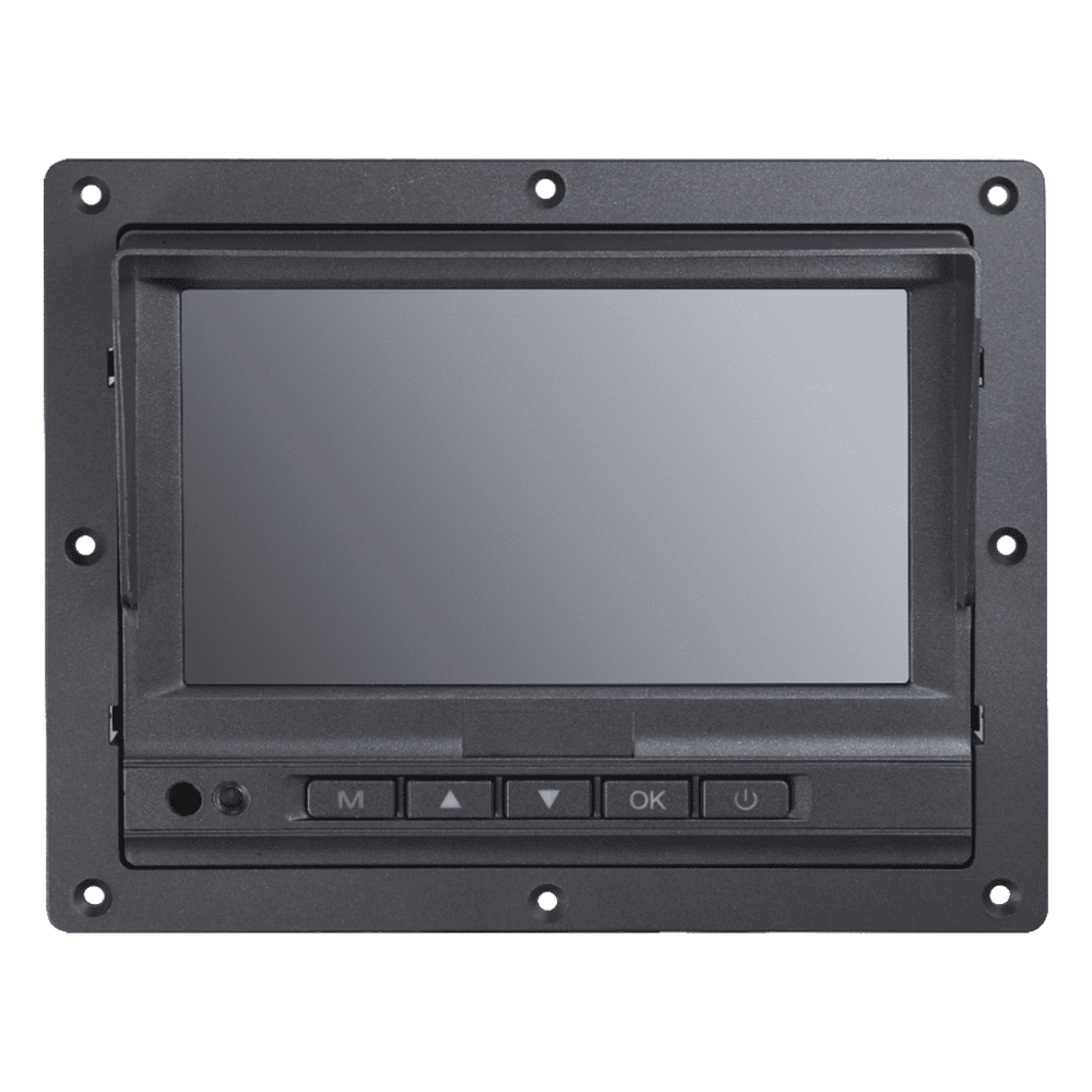 Monitor Táctil (Touch) y Botones de 7" LCD /  Compatible con DVR Móvil HIKVISION / Conector Tipo Aviación DS-MP1302(AE)
