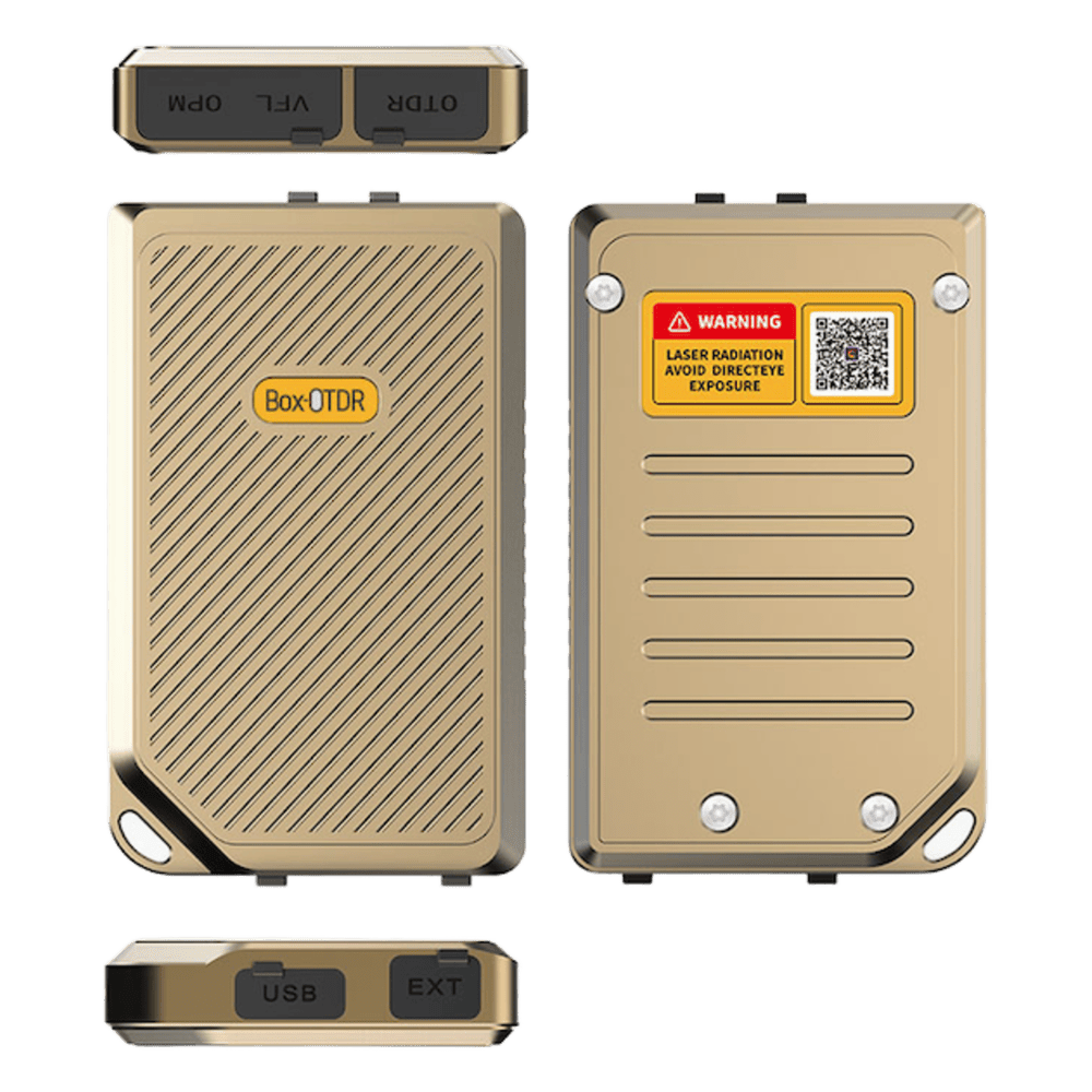 OTDR Portátil con Chasis Metálico para Pruebas en los Enlaces de Fibra Óptica / Longitud de onda 1550nm / Función VFL 10mW / Función OPM / Recargable LP-OTDR-BOX
