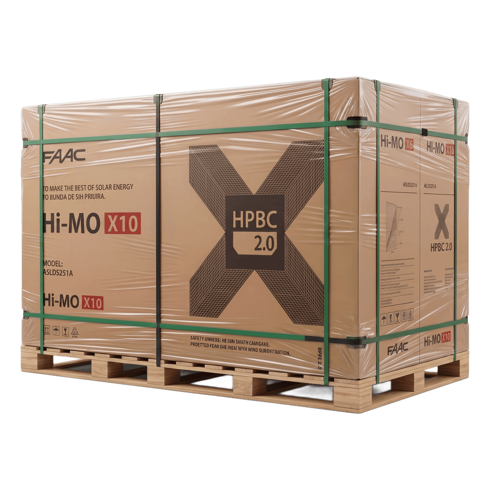 Pallet con 36 piezas de Modulo Solar LR866HVD645M HI-MO X10, 645 W BIFACIAL , 53.7 Vcc, Monocristalino HPBC LR866HVD645M/36PALLET