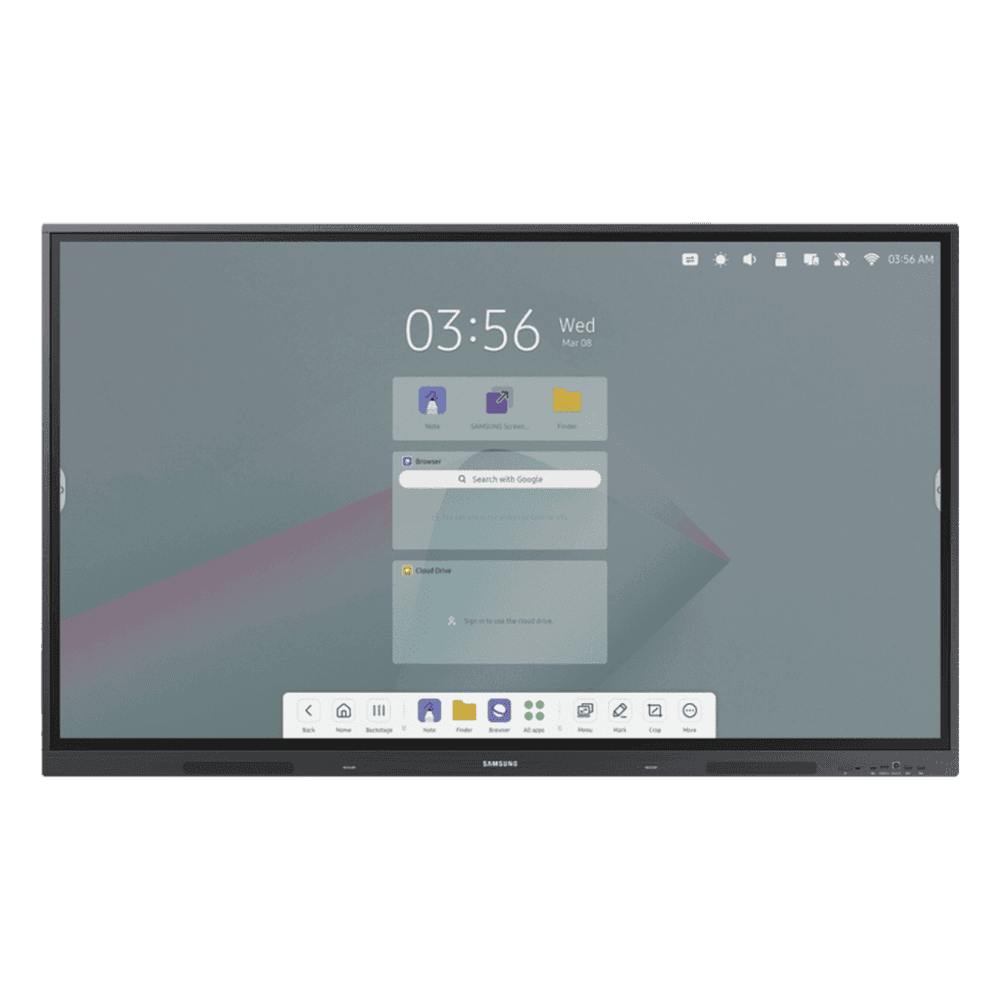 Pantalla Interactiva 86" / Resolución 4K UHD (3840x2160) / Táctil IR 40 Puntos / Brillo 400 nits / Android 13 / WiFi y Bluetooth / Compatible VESA 800x600 WA86F