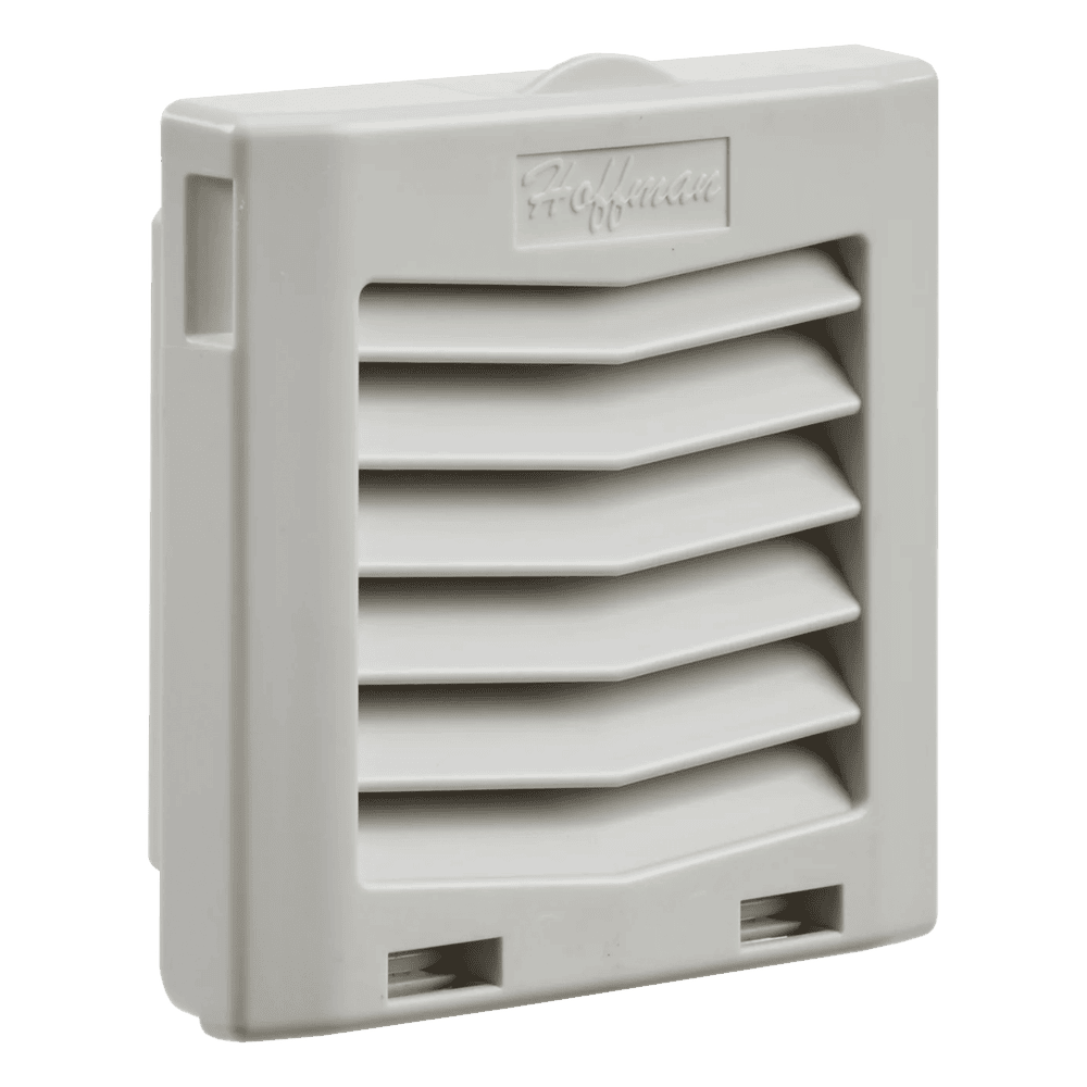 Rejilla de Escape para Ventilador con Filtro HG / Protección IP54 / Compatible con Ventiladores HF05 de 5 in (127 mm) / De Plástico / Color Gris Claro HG0500404