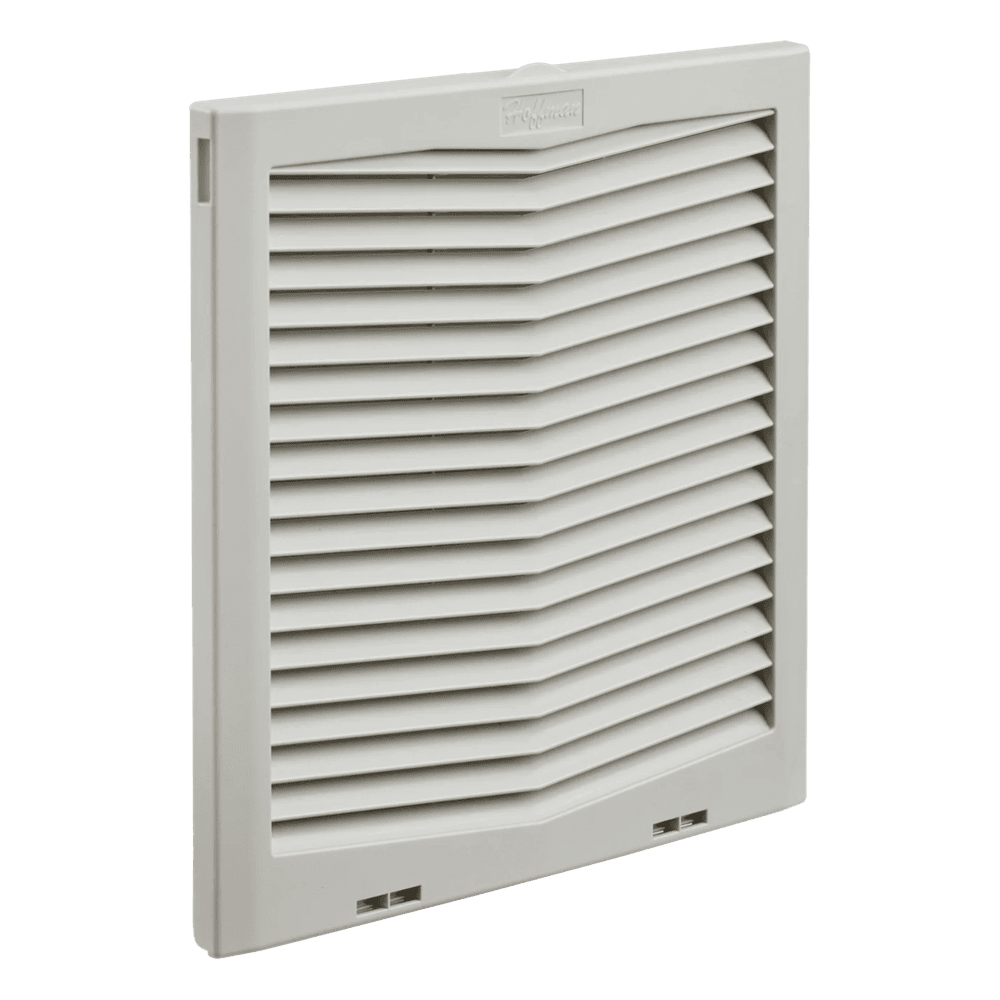 Rejilla de Escape para Ventilador con Filtro HG / Protección IP54 / Compatible con Ventiladores HF13 de 13 in (325 mm) / De Plástico / Color Gris Claro HG1300404