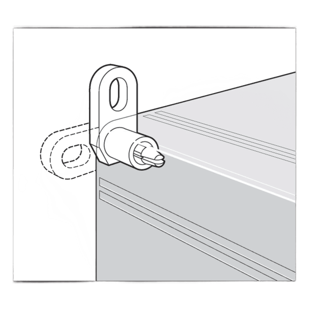 Soporte de Montaje de Pared / Para Gabinetes QLine I / Policarbonato / 4 Soportes + 4 Tornillos M3 Autorroscantes / RAL 7035 / Instalación en Campo QIMFK
