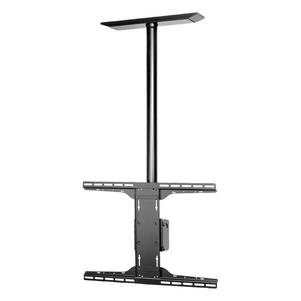 Soporte de techo universal para Pantallas de 32" a 90" / Capacidad de Carga 68.2 kg / Patrón de Montaje hasta 600 x 400 mm / Columna de Aluminio de 36" / Inclinación Ajustable -5° a 20° PLCM-UNL-CP