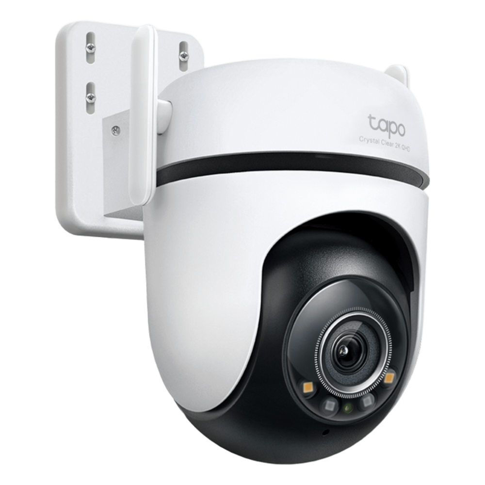 Cámara de Seguridad Exterior PTZ Wi-Fi / 2K QHD 4MP (2560×1440) / Visión Nocturna Color Starlight / Seguimiento 360° / IP66 / Detección IA Personas-Mascotas-Vehículos / Audio Bidireccional / Almacenamiento microSD 512 TAPOC-520WS