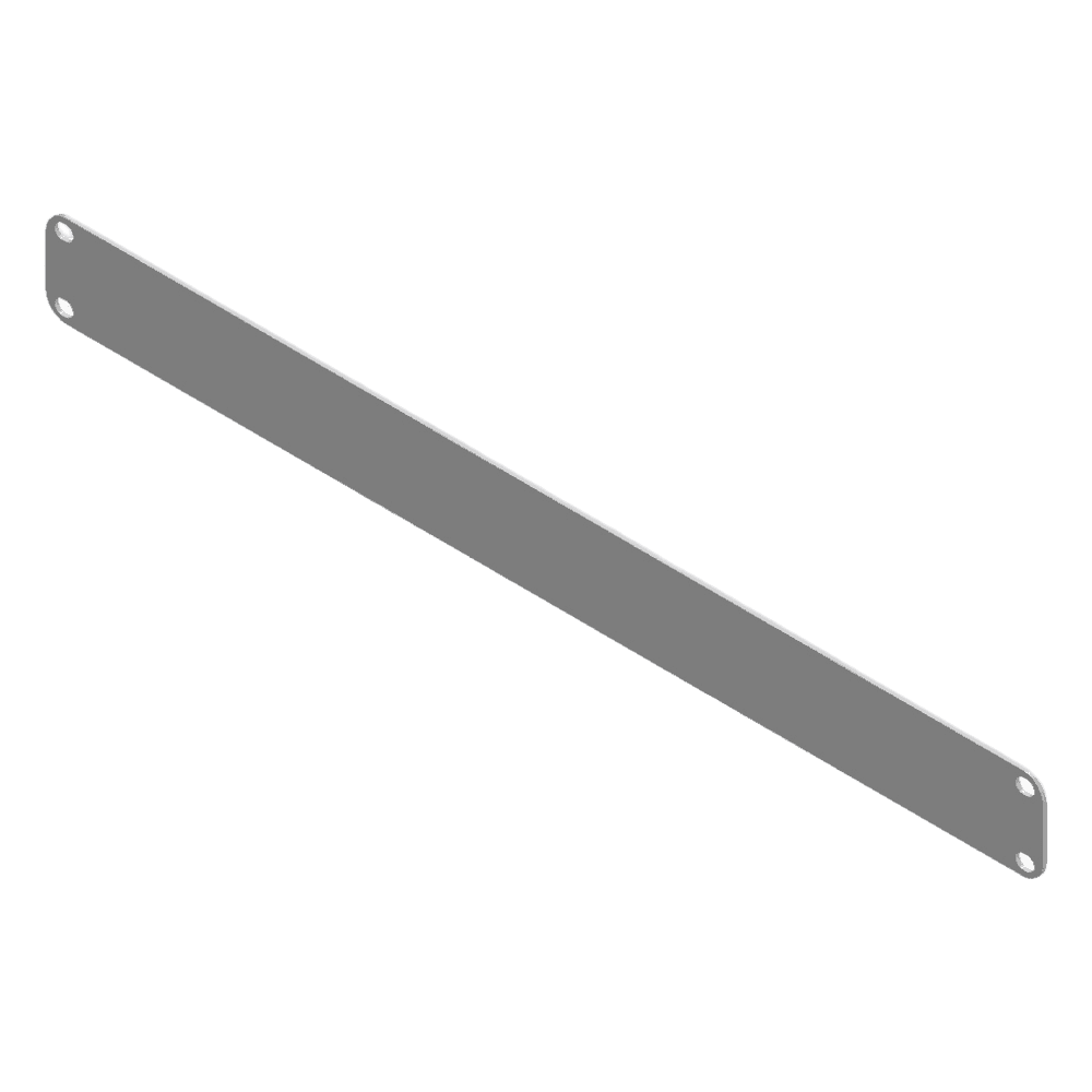 Tapa Ciega para Rack / 1 Unidad (1U) / 19 Pulgadas / Acero Calibre 14 / Pintura Electrostática Blanca / 483 x 44 mm (19 x 1.73 in) STF-1UW