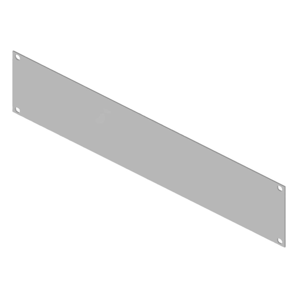 Tapa Ciega para Rack 19 in / 2 Unidades (2U) / Acero Calibre 14 / 483 mm x 88 mm (19.02 in x 3.46 in) / Pintura Electrostática Blanca / Componente Pasivo STF-2UW