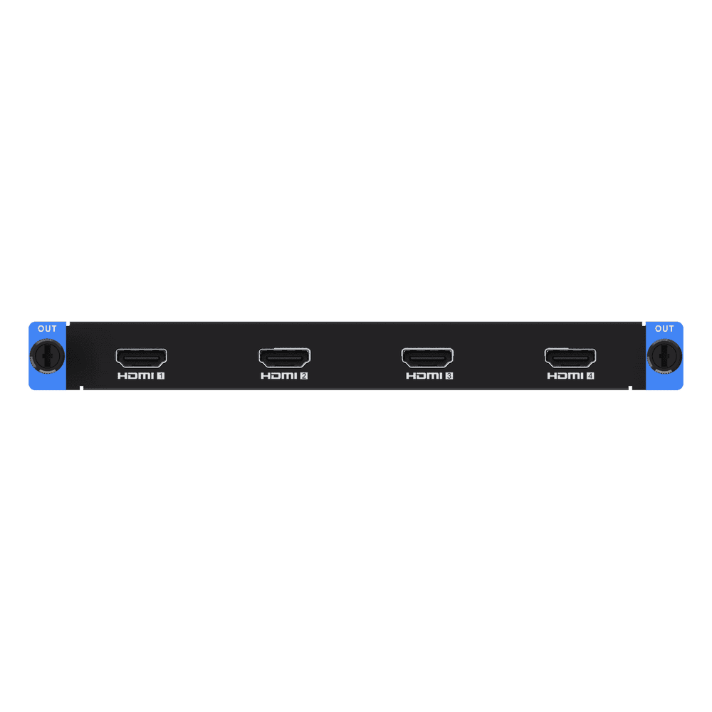Tarjeta de Salida HDMI 4 Canales / 4K por Puerto / HDMI 1.4 / Audio HDMI / 2.6 MP por Puerto / Compatible Serie C66S DS-C66S-04HO