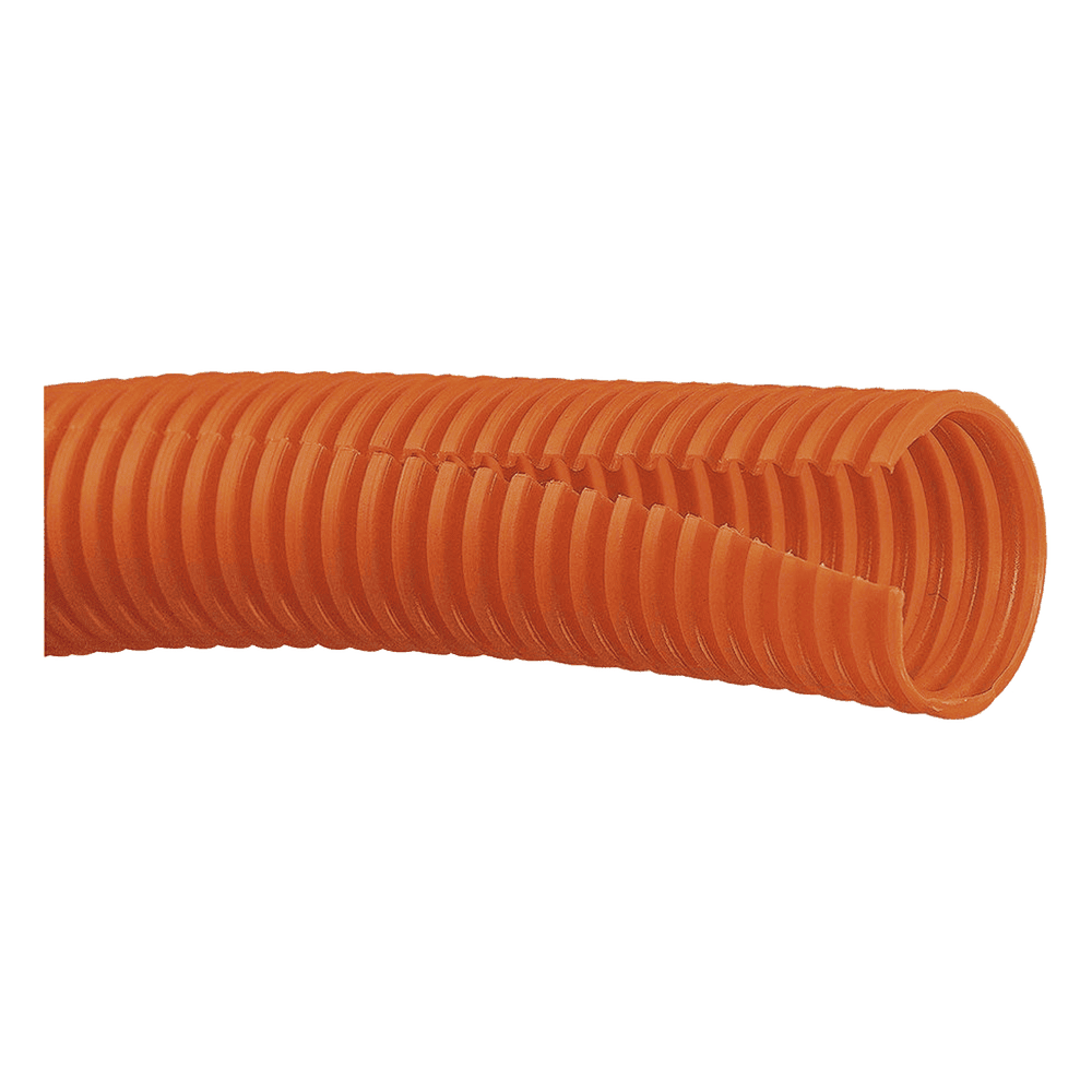 Tubo Corrugado Abierto para Protección de Cables, 1in (25.4 mm) de Diámetro, 30.5 m de Largo, Color Naranja CLT100F-C3