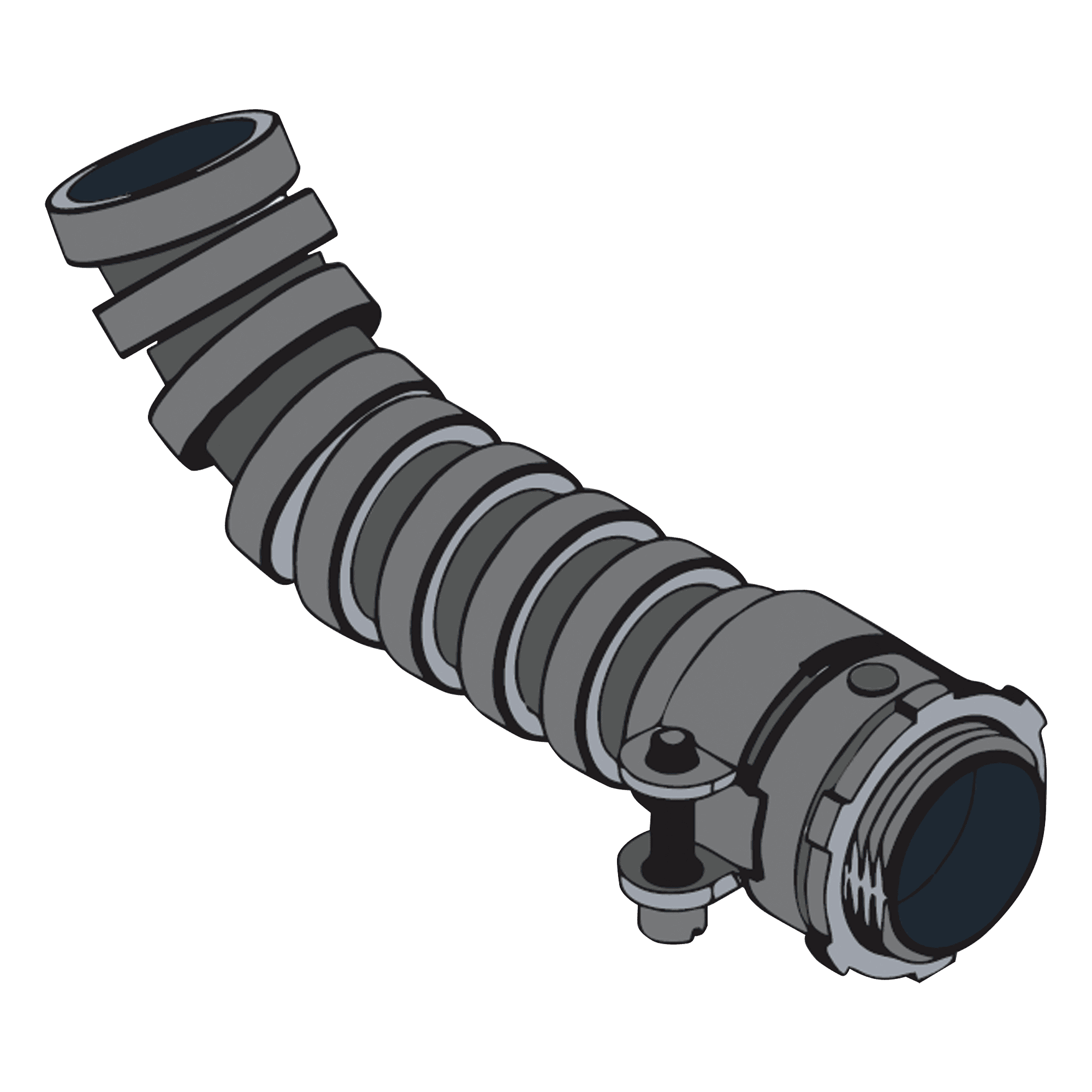 Tubo Flexible de 1/2" (13 mm) en Acero Galvanizado / Rollo con 20 m. ANC-CFX12-20