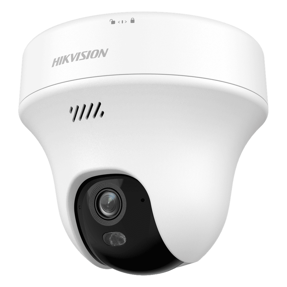 Turret PT IP 3 Megapixel (2K) Megapixel / Lente 2.8 mm / Dual Light (10 mts IR + 10 mts Luz Blanca) / Wi-Fi 6 / Interior / ACUSENSE / dWDR  / H.265 / Audio Bidireccional (Micrófono y Bocina) / 5 VCD DS-2CFWQ3
