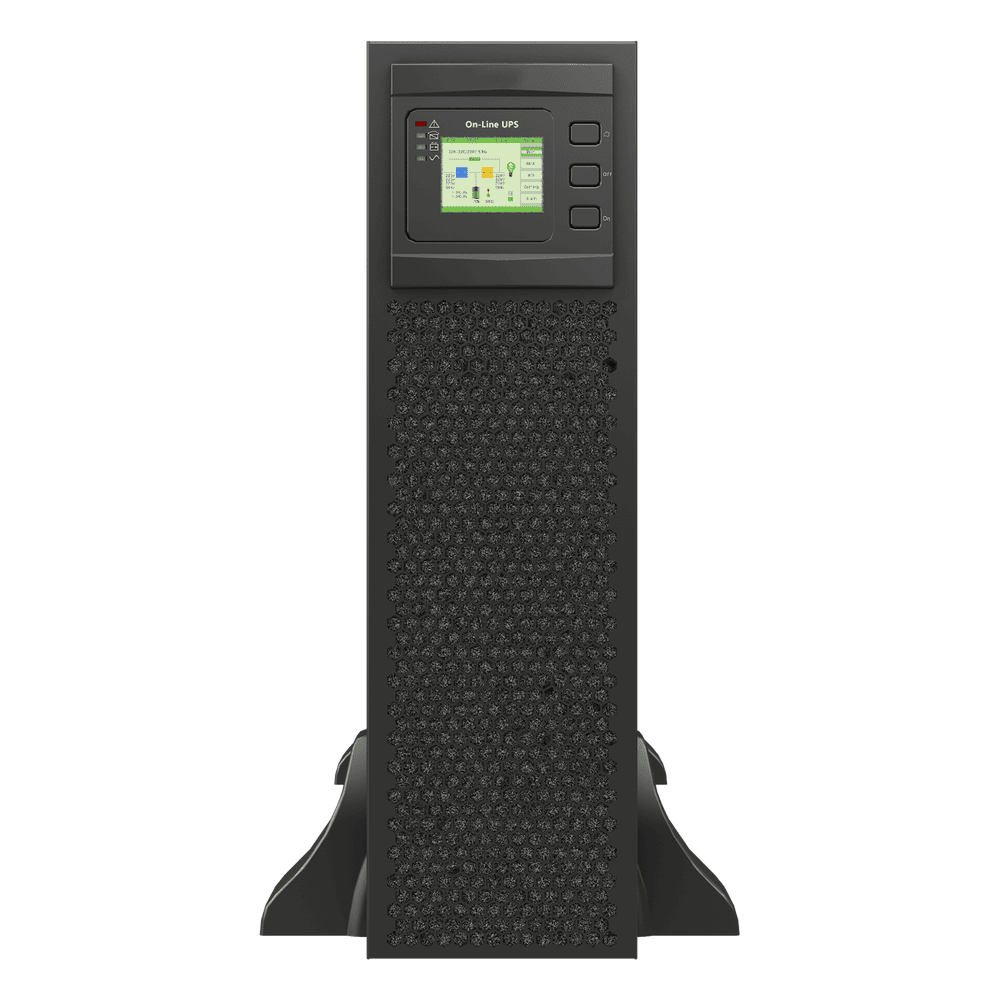 UPS de 10 KVA/10 kW, Online Doble Conversión, 120 Vac de Entrada 3 Fases, Entrada Hardwired, Onda Senoidal Pura, Torre o Rack LP10KRT3P
