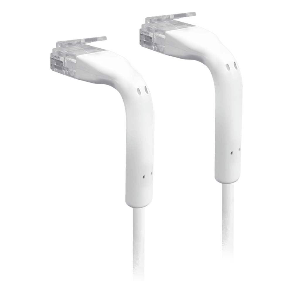 UniFi Patch Cable Cat6 Ultradelgado GbE con Botas Flexibles, Color Blanco, 0.1 Metros (0.33 Pies) U-CABLE-PATCH-RJ45