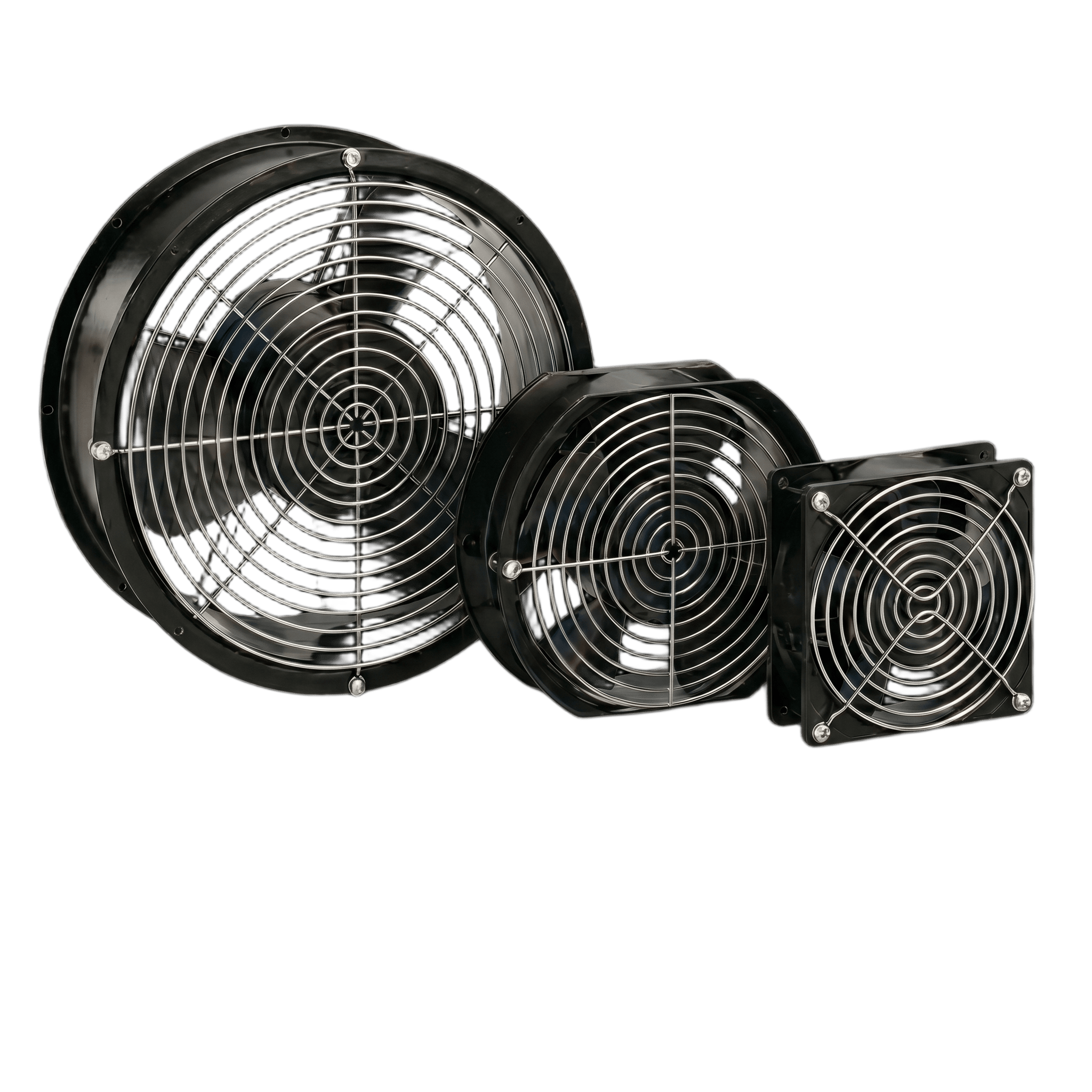 Ventilador Axial Compacto 6 Pulgadas / 115VAC / 102CFM / Silencioso / Acero Negro / 50,000 Horas Operación A6AXFNGQ