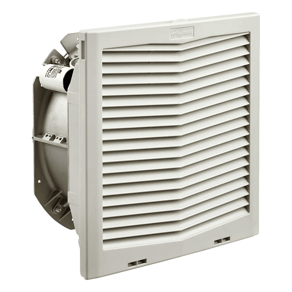 Ventilador Con Filtro de Montaje Lateral HF13, Con Flujo de Aire de 395 CFM, 115 Vca, Color Gris Claro HF1316414