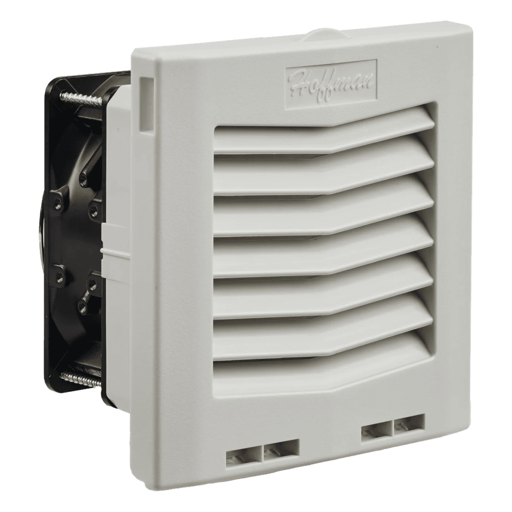 Ventilador con Filtro de Montaje Lateral HF05 / Flujo de Aire 35 CFM (59 m³/h) / 115 Vca / IP54 / Color Gris Claro HF0516414
