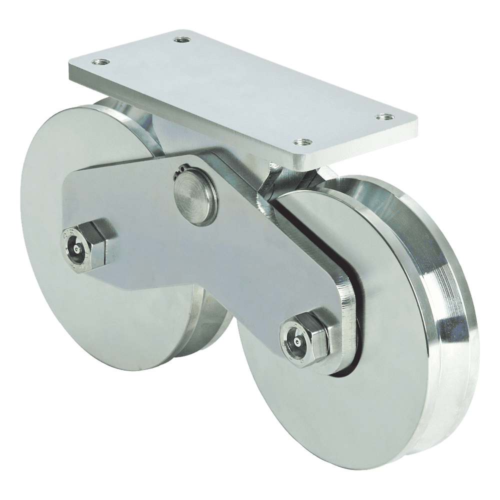 339V - Rueda Doble de 16 cm / Capacidad Para Puertas de hasta 1920 Kg / Canal Tipo V 1151-5622-001