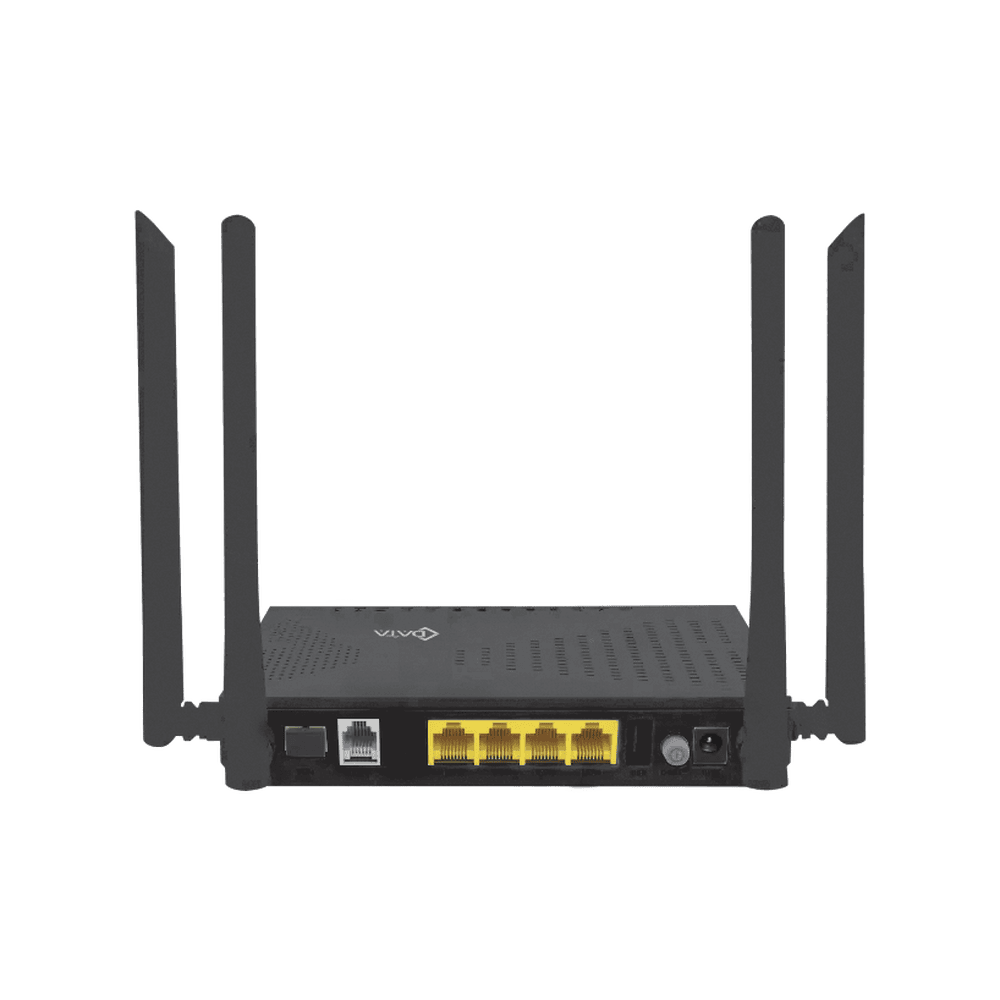 Wi-Fi 5 ONU, 2.4GHz/5GHz 802.11 b/g/n/ac, XPON, 4 Ethernet ports 10/100/1000, 1 TEL (POTS) ports, GPON: Up to 2.488Gbps/1.244Gbps (Black Series)