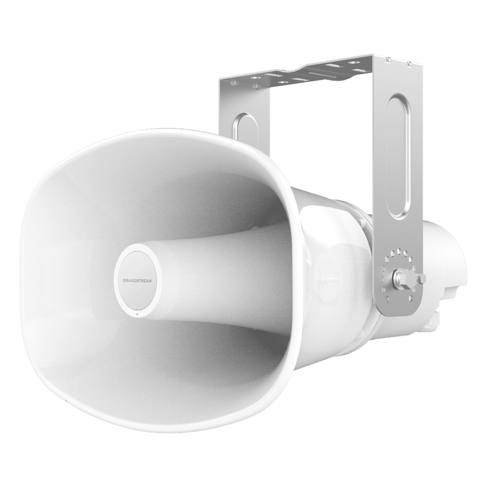 Altavoz Bocina SIP/Multicast Bidireccional / 50W Alta Potencia / IP66 Exterior / 3 Micrófonos con IA / PoE++ / 126 dBA Máximo GSC3518HS