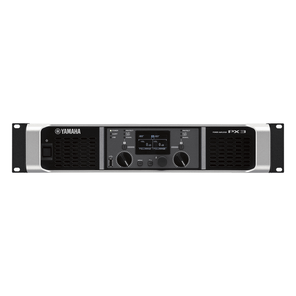 Amplificador de audio Clase D | 300 W x 2 a 8Ω | 500 W x 2 a 4Ω. | Baja Impedancia | Procesamiento Inteligente PX3