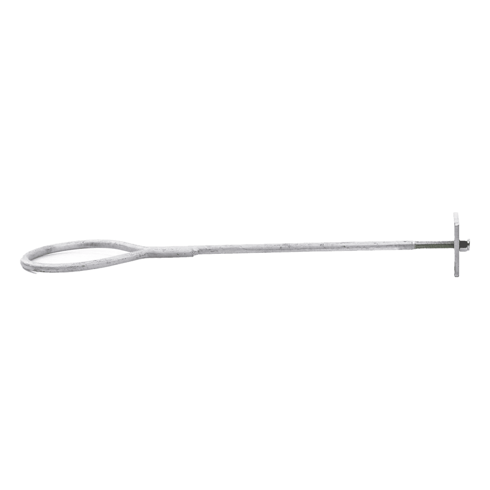 Ancla de Losa o Pared de 63-65 cm. de 13 cm diámetro de argolla Galvanizado por Inmersión. SAP-01G