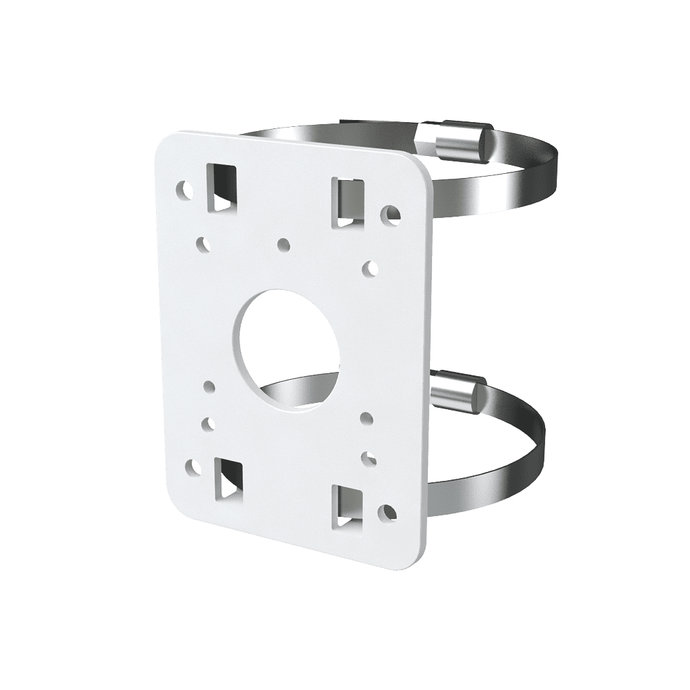 Pole mount bracket compatible with LPR e series cameras